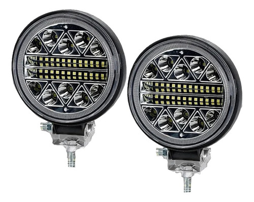 Par De Faros Led Auxiliares Redondos De 20000lm