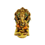 Figura De Resina Pintada A Mano De Lord Ganesha, 5 