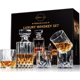 Set De Decantador P/ Whisky Lighten Life, Cristal, C/ Vasos