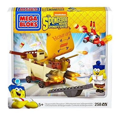 Mega Bloks Spongebob Burgermobile Showdown Building Set
