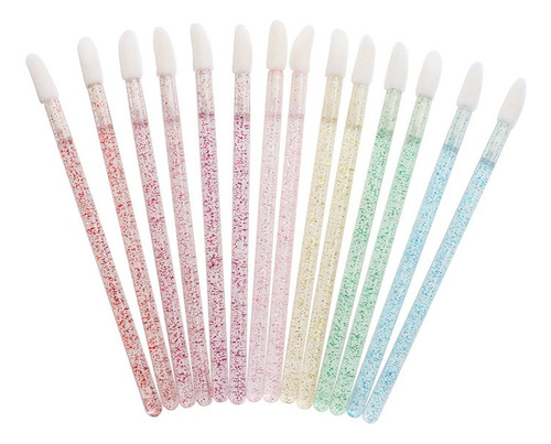 50 Lip Brush Glitter Para Pestañas, Labios, Microblading