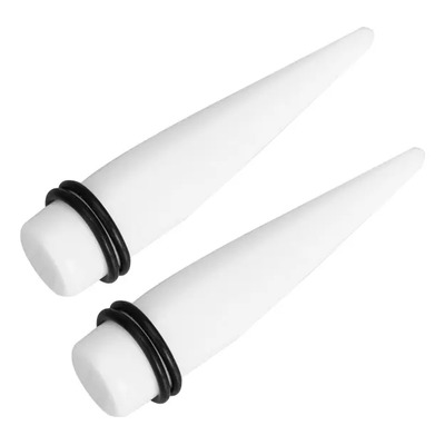 2pcs Acrílico Oído Taper Ensanchador Túneles Tapones