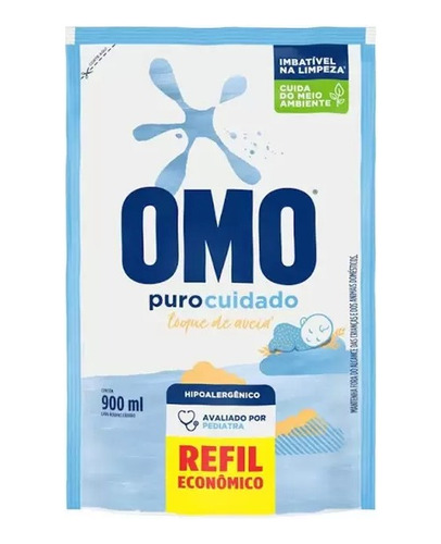 Sabão Líquido Omo Puro Cuidado Refil 900ml