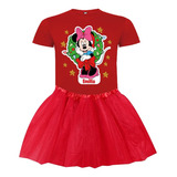 Conjunto Traje Disfraz Minnie 4 Navidad Personalizado