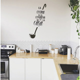 Vinilo Decorativo Para Pared Frase La Cocina 57x115cm