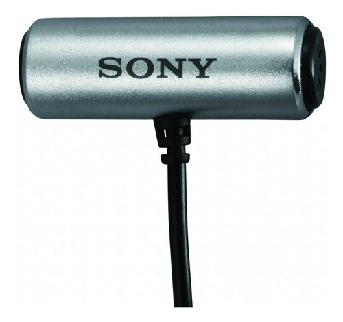 Microfone Sony Ecm-cs3 Condensador Omnidirecional Cor Prateado