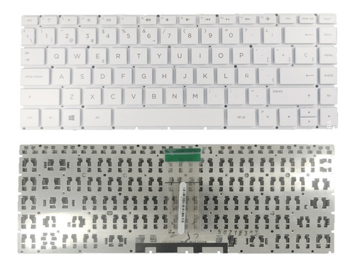 Teclado Hp 14-bp001la Hp 14-bp002la Hp 14-bp003la Blanco 