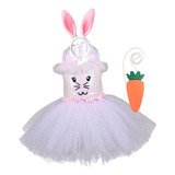Disfraz De Conejo De Pascua Para Niña, Conjunto De Tutú Cn