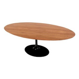 Mesa De Jantar Saarinen Tulipa Oval 198x122m Madeira Freijó