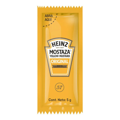 Mostaza Heinz En Sobres 200 Pzas De 5g C\u002Fu | Meses sin interés