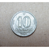 Moeda 10 Cent. 1948 - Data E Centavos Duplo - Defeito Raro