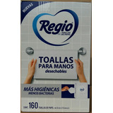 Toallas Desechables Regio (caja Con 160 Toallas)