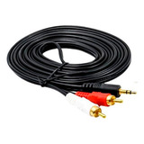 Cable Audio Estéreo & Video 3.5/2rca - 3 Metros