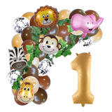 Arco Organico Globos Selva Animales Liana Deco Nude Cumple