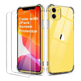 Belongme - Carcasa Para iPhone 11 2019, Transparente Con 4 E