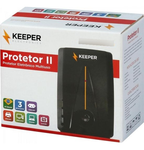 Protetor Eletronico Keeper 500va Bivolt Queima De Estoque