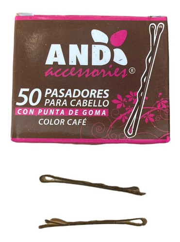 By Apple And 50 Pasadores Cafés P/ Cabello- 12 Cajitas