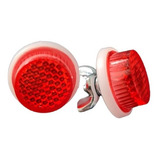 2 Tornillos Para Placa Matricula  Moto Reflejante Rojo