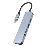 Adaptador 5 En 1, Hub De Red Tipo C, Multidivisor Con 1xusb3