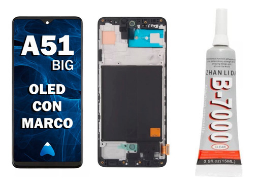 Modulo Para Samsung A51 Big Oled Con Marco + Pegamento