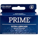 Preservativo De Látex Prime Extra Lubricado X 12 Un