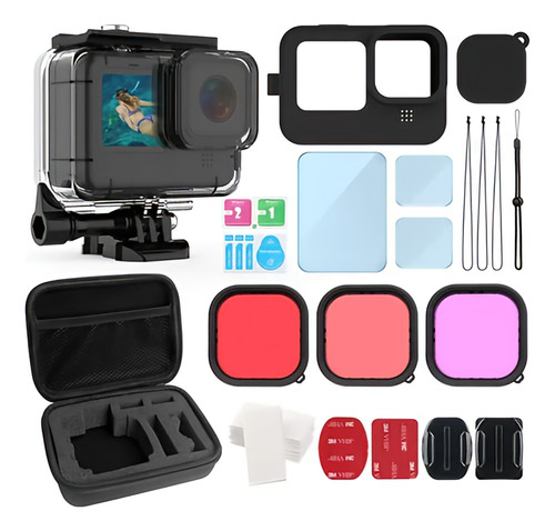 Kit De Accesorios Carcasa Cámara Funda Para Gopro 12 11 10 9