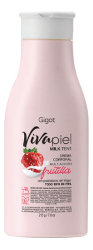 Crema Corporal Viva Piel Yogurt Frutilla 215gr Gigot