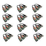 12 Pares Video Balun Parafuso P/ Camera Ahd /hdcvi /hdtvi 