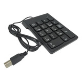 Mini Teclado Numérico Usb Com Fio 18 Teclas Notebook Pc