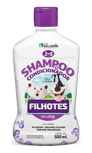 Kelldrin Shampoo E Condicionador Filhotes 2 Em 1 - 500ml