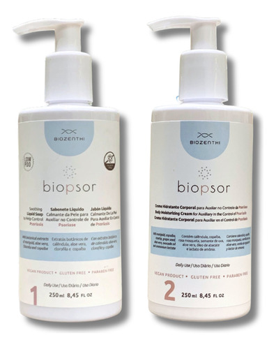 Kit Biopsor Corpo - Hidratante Corporal E Sabonete Líquido