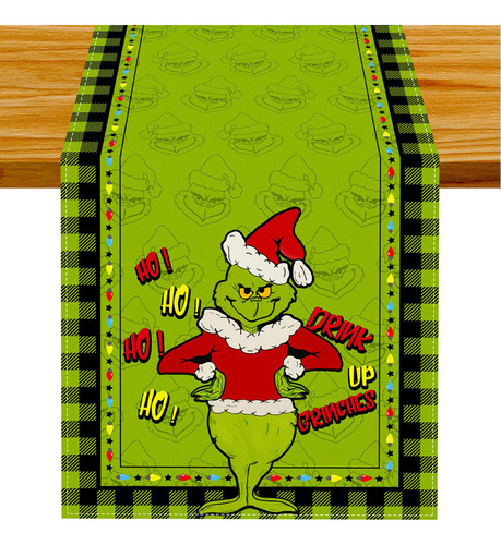 Camino Mesa Christmas Grinch Table Runner Bandera Mesa Ou