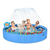 Piscina De Perro Con Aspersor