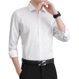 Camisa Formal Slim Fit Anti Arrugas Para Comodidades Hombre