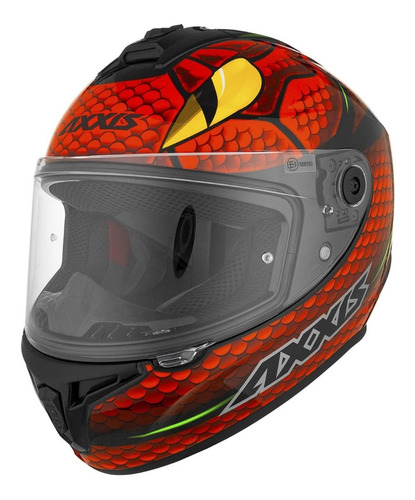 Casco Moto Integral Axxis Draken Nahesa A5 Rojo Brillo