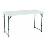 Mesa Plegable Lifetime 120 X 60 Cms Blanco Hueso Polietileno