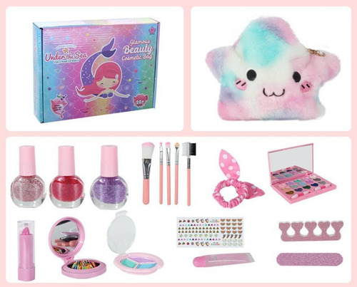 Juego De Maquillaje Lavable Para Niños Y Niñas.