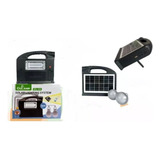 Panel Solar Cl-13 Luz Led, 2 Bombillos, Usb 