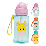 Garrafa Buba Garrafinha Animal Fun Com Canudo 400ml