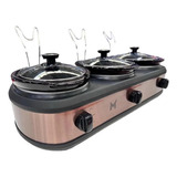 Panela Elétrica Rechaud Triplo Buffet 3 Cubas C/ 2,4 L Inox