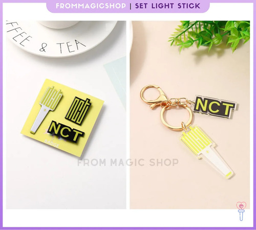 Pin + Llavero [ Light Stick ] Set 2 Piezas | Colgante Kpop