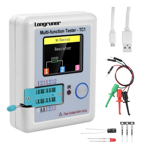 Multi-functional Tft Color Display Transistor Tester