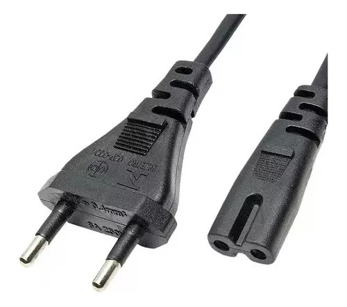 Cabo De Força Bipolar Tipo 8 Tv Smart Ps2/3/4 Kit C/ 5 Peças