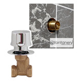 Llave Empotrar Regadera Bronce Maneral Abs Fontanery 30001