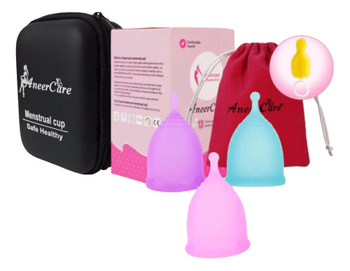2 Copas Menstrual Aneer Care Certificada+ Estuché E Instruct