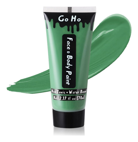 Tinta Corporal Facial Go Ho Green Cream, 21 Onças (60 Ml) Ba