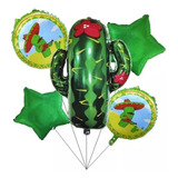 Globos Para Fiesta Mexicana 5 Und Buquet Cactus