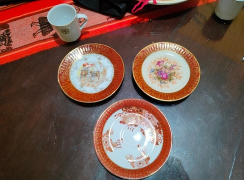 Platos De Porcelana Tsuji X6 ,con  2 Tazas De Porcelana  