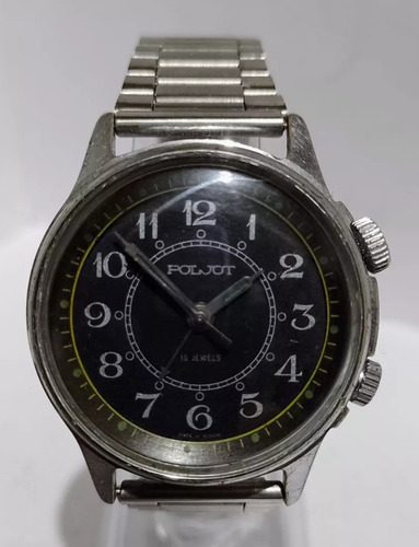 Reloj Ruso Poljot Alarma Mecánica '70s Antíguo No Rado 