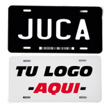 2 Placas Personalizadas Para Automovil Con Tu Logo